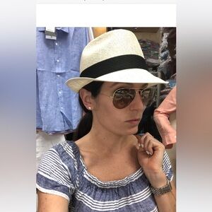 Handmade Panama fedora straw hat purchased in Greece